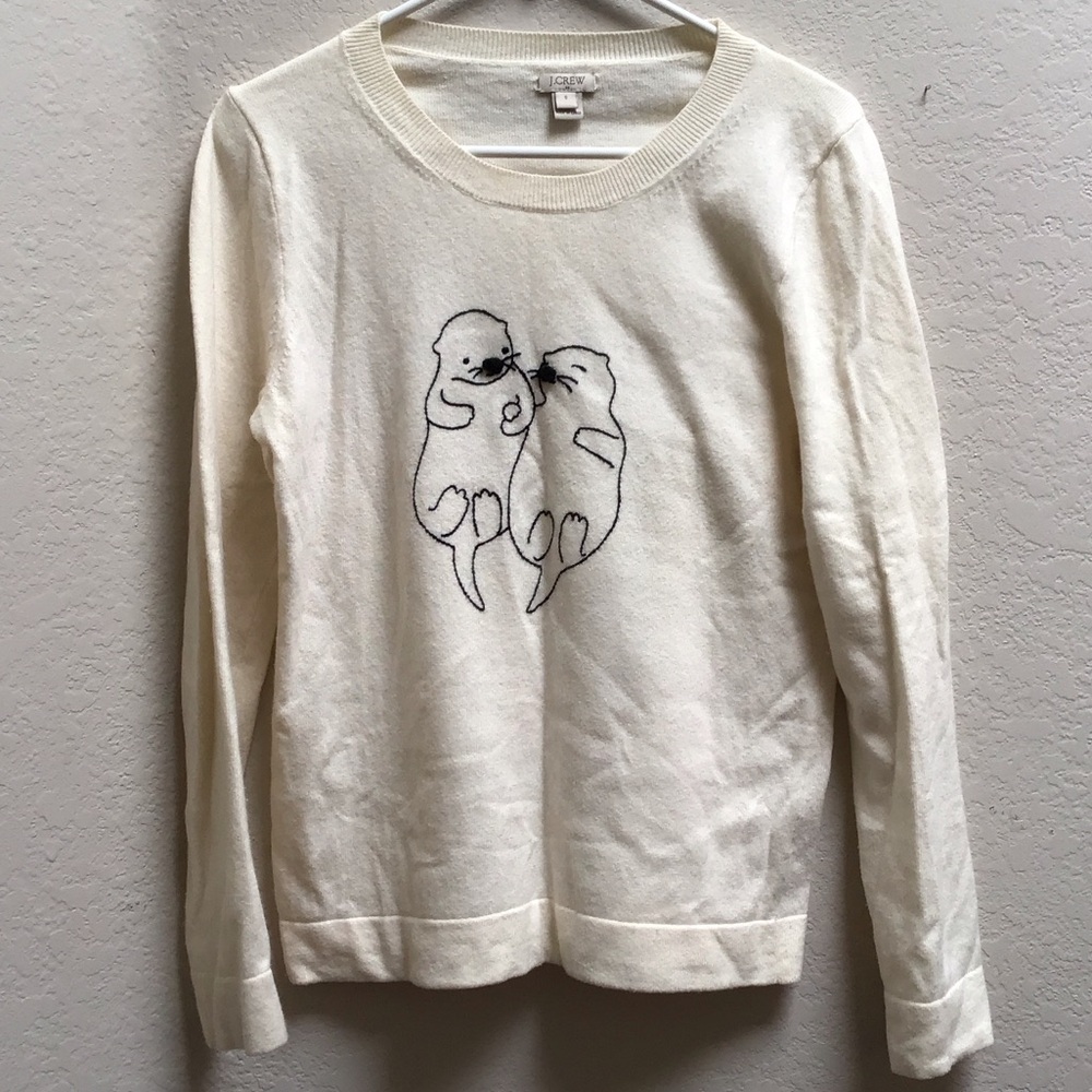 GUC LOFT Cream Sea Otter Sweater Women’s size S